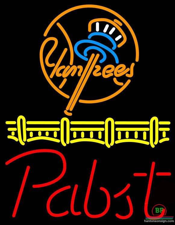 Pabst New York yankees Neon Sign Teams Neon Light