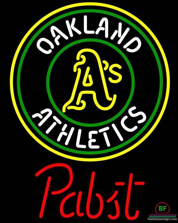 Pabst Oakland Athletics Neon Sign Teams Neon Light