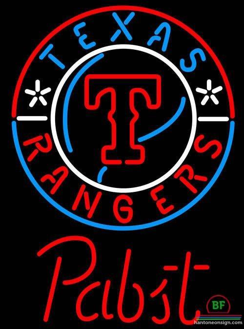 Pabst Texas Rangers Neon Sign Teams Neon Light