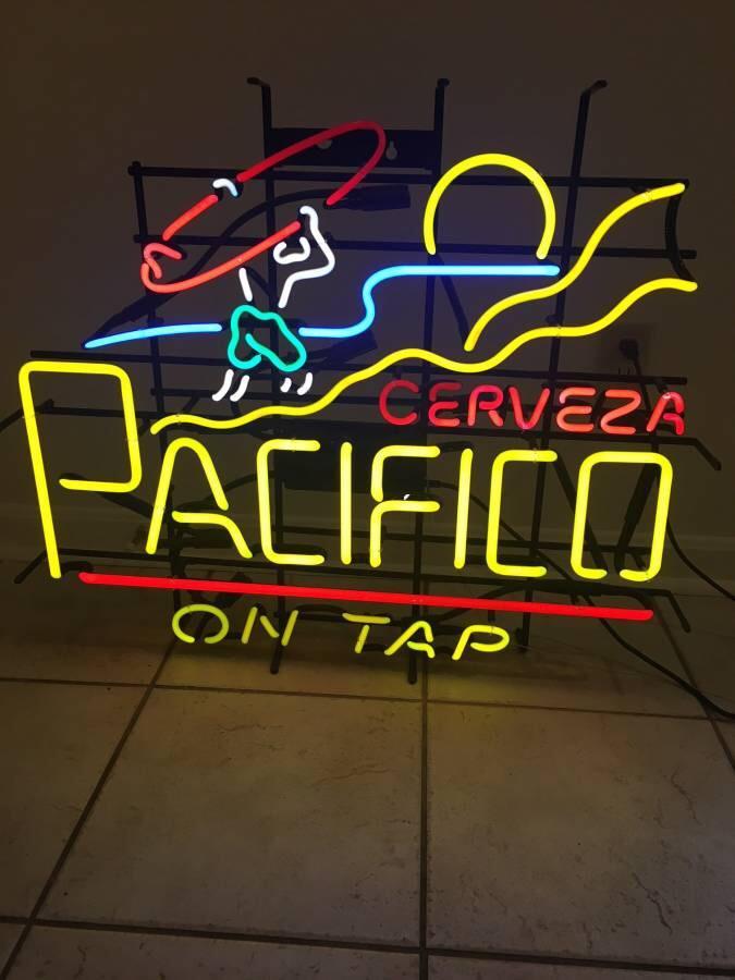 Pacifico Clara Mexican Cerveza On Tap Neon Sign Neon Light