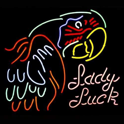Parrot Lady Luck Neon Sign Bar Sign Neon Light