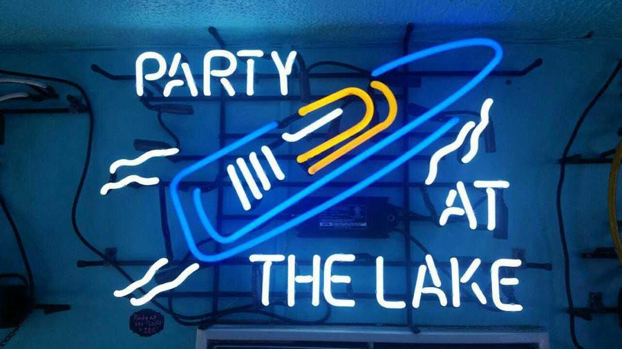 Party At The Lake Neon Sign Bar Sign Neon Light Z1328