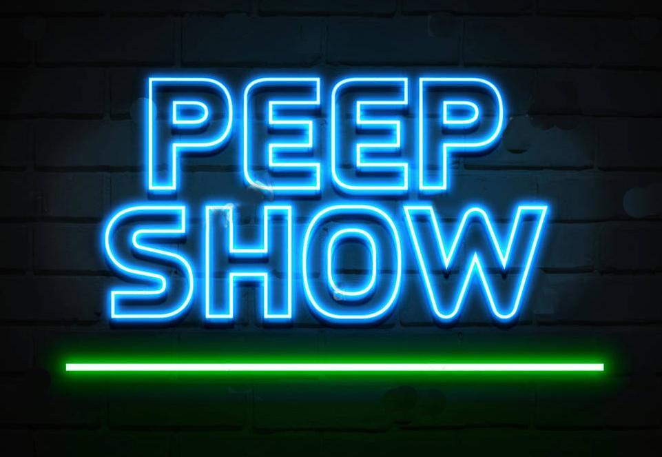 Peep Show Neon Sign Neon Light