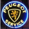Peugeot Service Neon Sign Neon Light