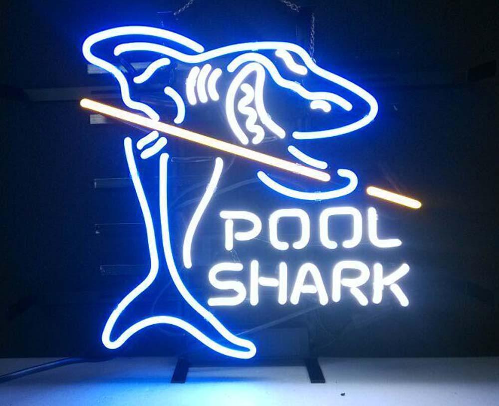 Pool Shark Billiards Neon Sign