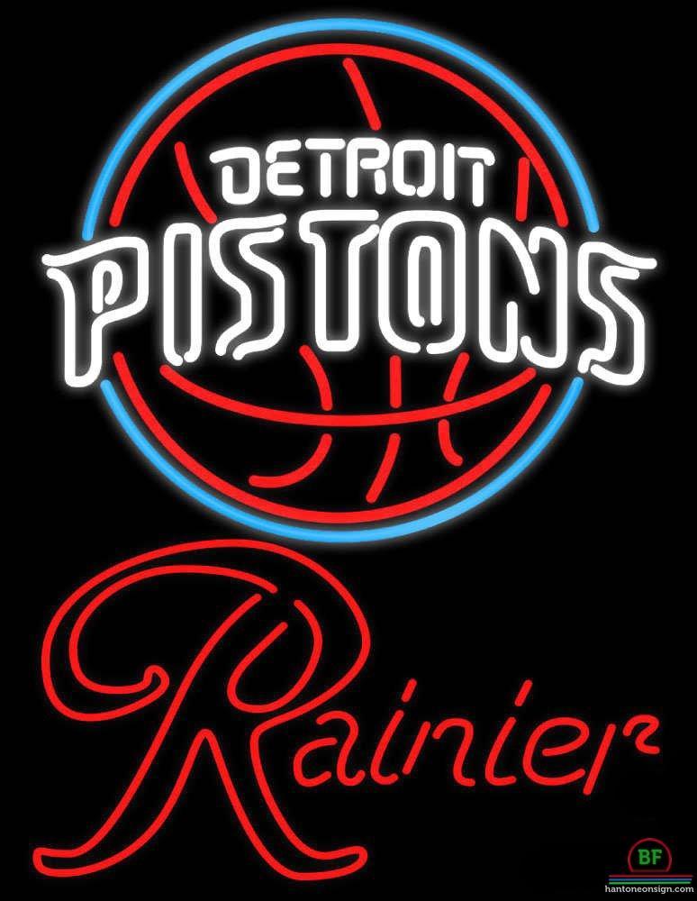 Rainier Detroit Pistons Neon Sign Teams Neon Light