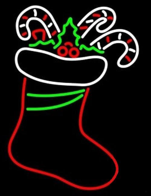 Red Christmas Stock Neon Sign Bar Sign Neon Light
