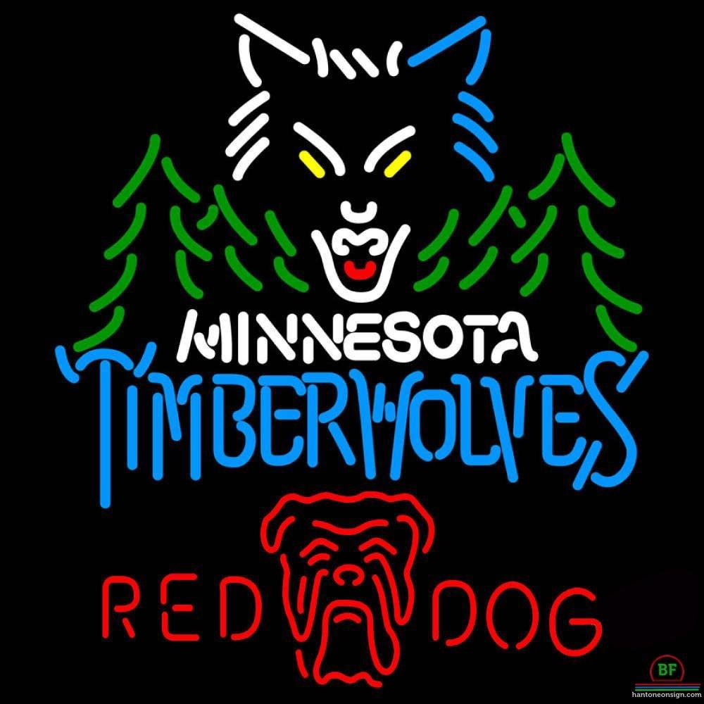 Red Dog Minnesota Timber Neon Sign Teams Neon Light