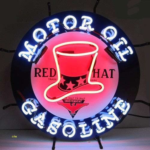 Red Hot Motor Oil Gasoline Neon Sign Neon Light