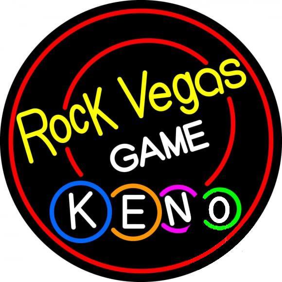 Rock Vegas Keno Neon Sign Bar Sign Neon Light