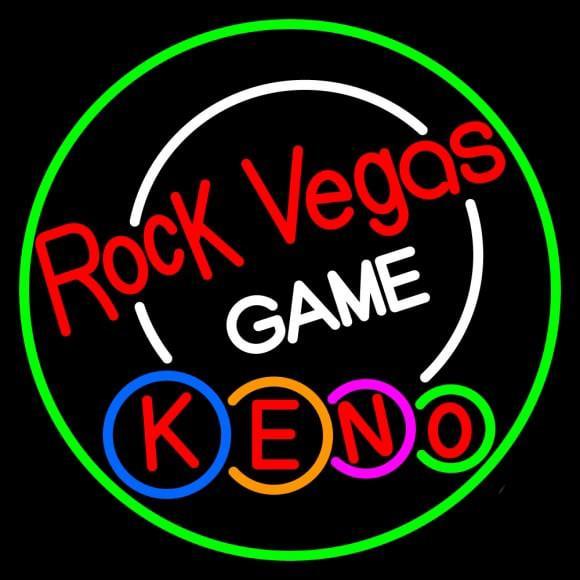Rock Vegas Keno Neon Sign Bar Sign Neon Light