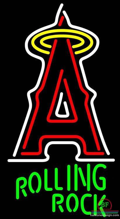 Rolling Rock Anaheim Angels Neon Sign Teams Neon Light