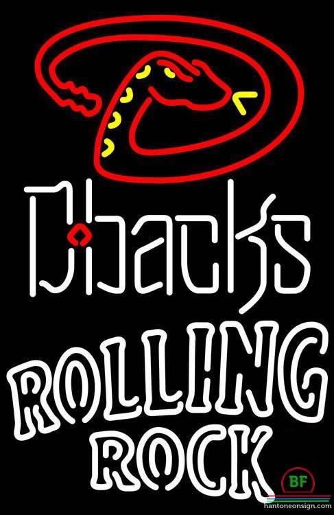 Rolling Rock Arizona Diamondbacks Neon Sign Teams Neon Light