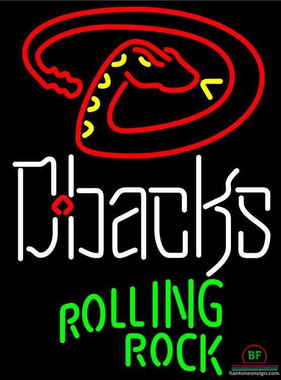 Rolling Rock Arizona Diamondbacks Neon Sign Teams Neon Light