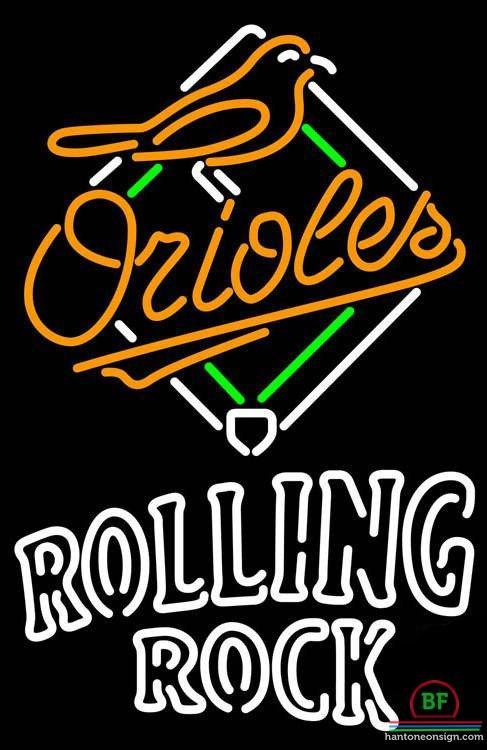 Rolling Rock Baltimore Orioles Neon Sign Teams Neon Light