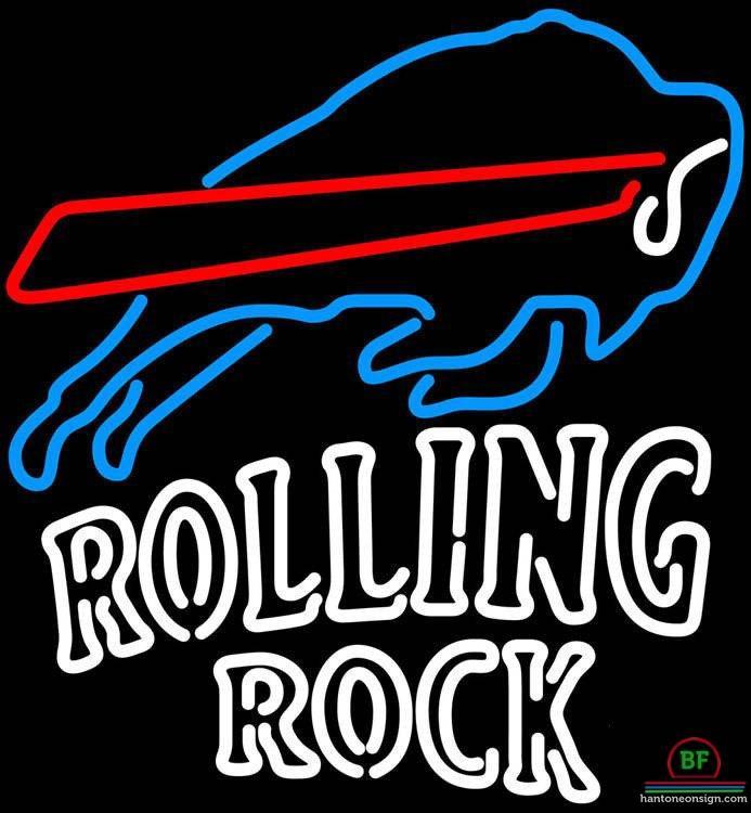 Rolling Rock Buffalo Bills Neon Sign Teams Neon Light
