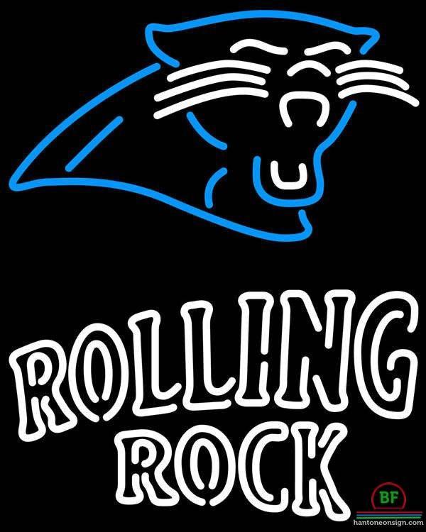Rolling Rock Carolina Panthers Neon Sign Teams Neon Light