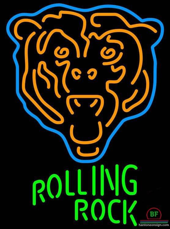 Rolling Rock Chicago Bears Neon Sign Teams Neon Light