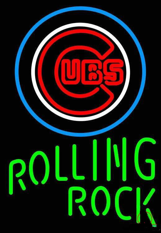 Rolling Rock Chicago Cubs Neon Sign Teams Neon Light