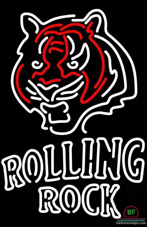 Rolling Rock Cincinnati Bengals Neon Sign Teams Neon Light