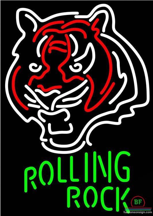 Rolling Rock Cincinnati Bengals Neon Sign Teams Neon Light