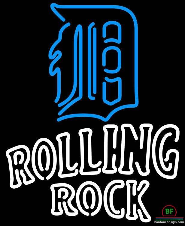 Rolling Rock Detroit Tigers Neon Sign Teams Neon Light