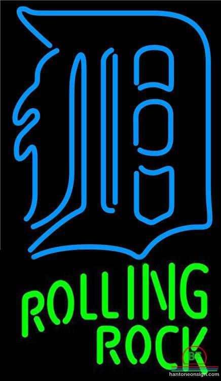 Rolling Rock Detroit Tigers Neon Sign Teams Neon Light