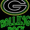 Rolling Rock Green Bay Packers Neon Sign Teams Neon Light