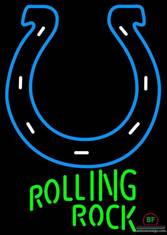 Rolling Rock Indianapolis Colts Neon Sign Teams Neon Light