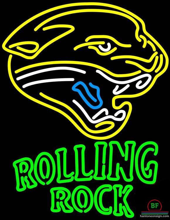 Rolling Rock Jacksonville Jaguars Neon Sign Teams Neon Light