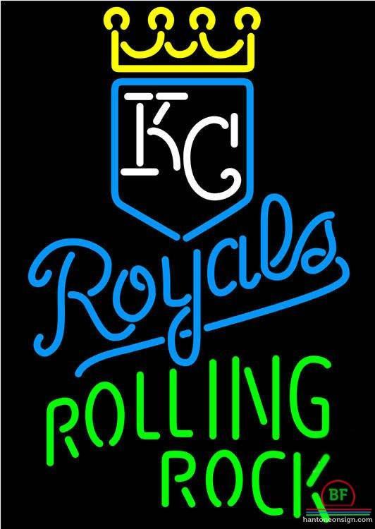 Rolling Rock Kansas City Royals Neon Sign Teams Neon Light