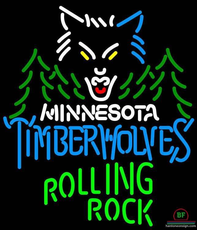 Rolling Rock Minnesota Timber Neon Sign Teams Neon Light