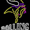 Rolling Rock Minnesota Vikings Neon Sign Teams Neon Light