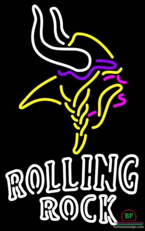 Rolling Rock Minnesota Vikings Neon Sign Teams Neon Light