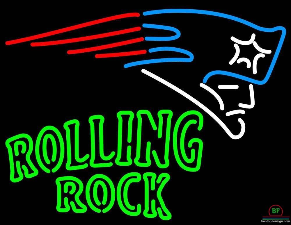 Rolling Rock New England Patriots Neon Sign Teams Neon Light
