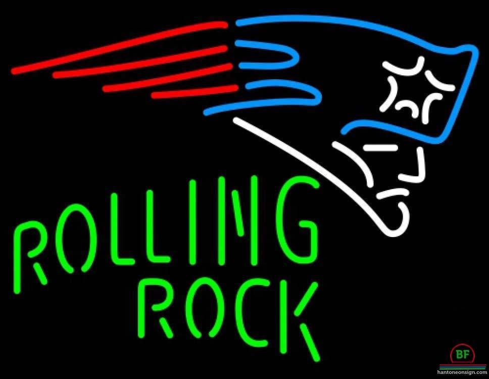 Rolling Rock New England Patriots Neon Sign Teams Neon Light