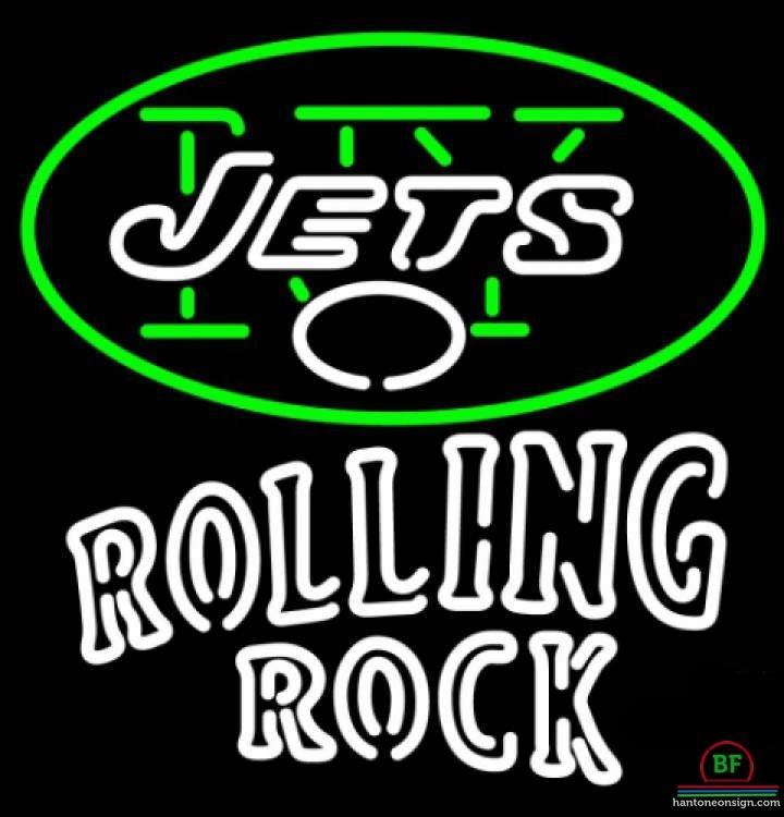 Rolling Rock New York Jets Neon Sign Teams NFL Neon Light Light