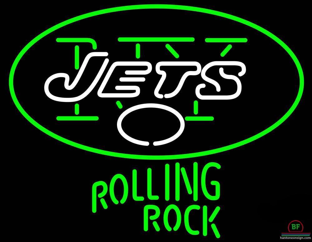 Rolling Rock New York Jets Neon Sign Teams Neon Light