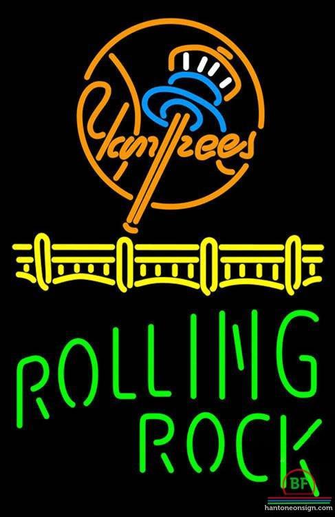Rolling Rock New York yankees Neon Sign Teams Neon Light