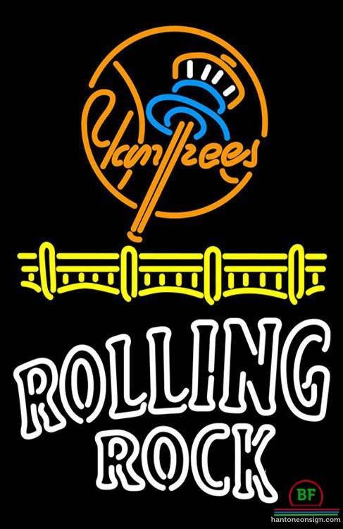 Rolling Rock New York yankees Neon Sign Teams Neon Light