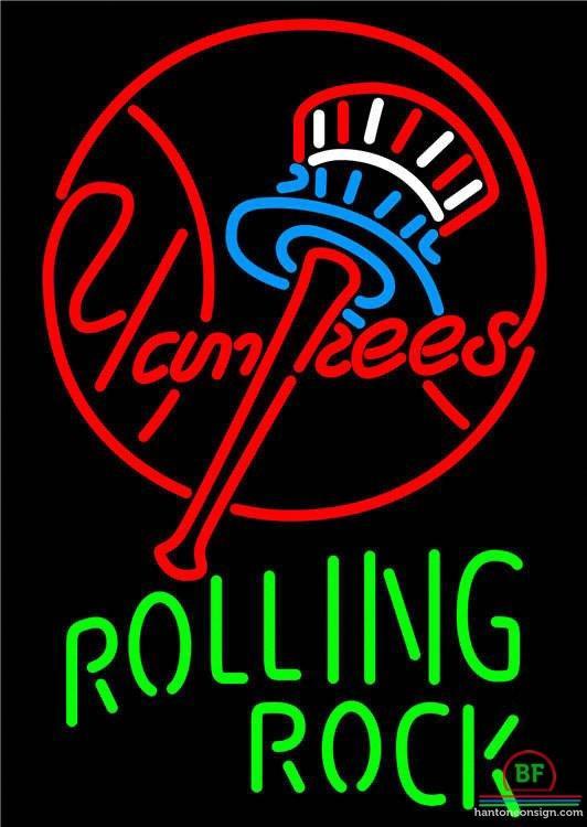 Rolling Rock New York yankees Neon Sign Teams Neon Light