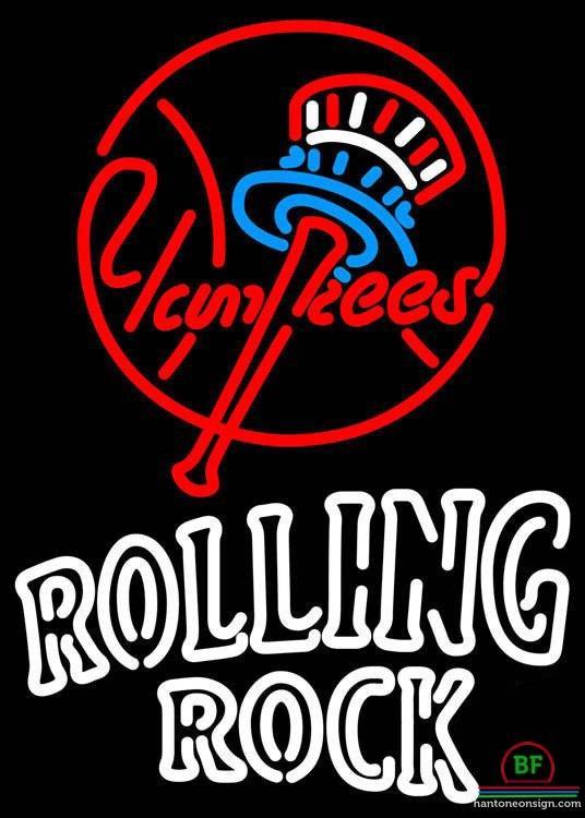 Rolling Rock New York yankees Neon Sign Teams Neon Light