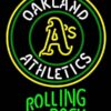 Rolling Rock Oakland Athletics Neon Sign Teams Neon Light