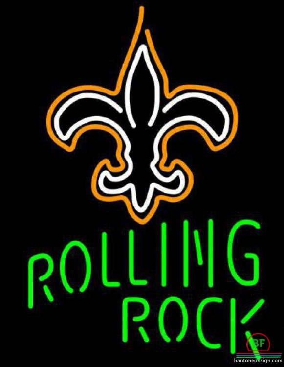 Rolling Rock Orleans Saints Neon Sign Teams Neon Light