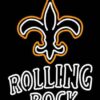 Rolling Rock Orleans Saints Neon Sign Teams Neon Light