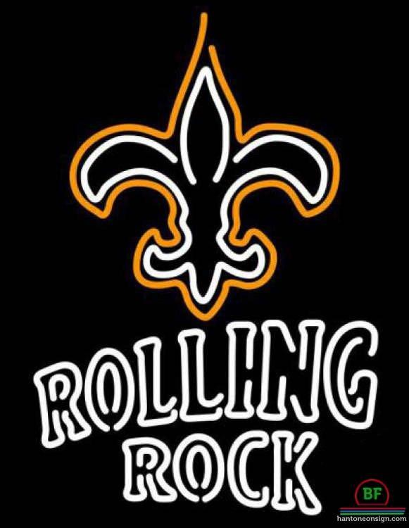 Rolling Rock Orleans Saints Neon Sign Teams Neon Light