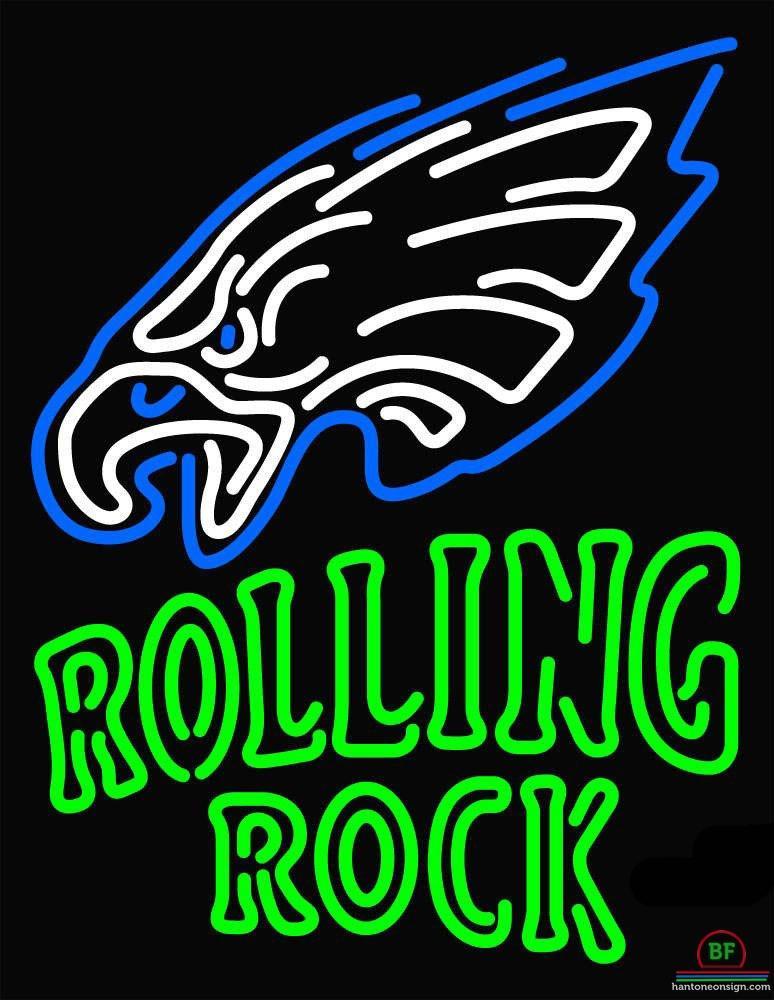 Rolling Rock Philadelphia Eagles Neon Sign Teams Neon Light
