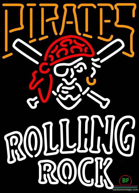 Rolling Rock Pittsburgh Pirates Neon Sign Teams Neon Light