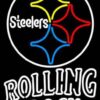Rolling Rock Pittsburgh Steelers Neon Sign Teams Neon Light