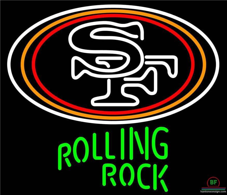 Rolling Rock San Francisco 49ers Neon Sign Teams Neon Light